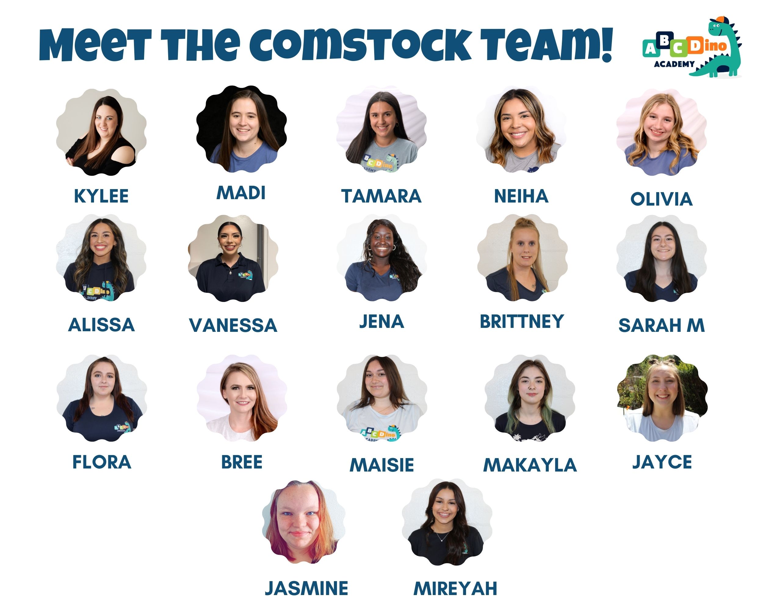 Comstock ABC meet the team